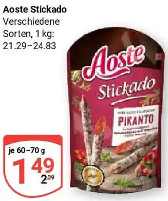Globus Aoste Stickado Angebot