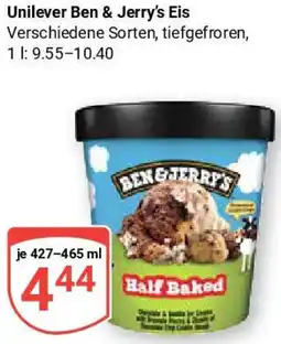 Globus Unilever Ben & Jerry's Eis Angebot