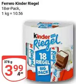 Globus Ferrero Kinder Riegel Angebot