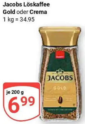 Globus Jacobs Löskaffee Gold oder Crema Angebot