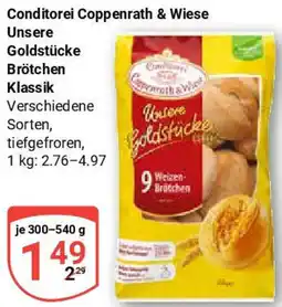 Globus Conditorei Coppenrath & Wiese Unsere Goldstücke Brötchen Klassik Angebot