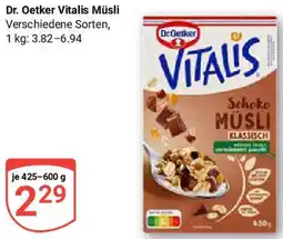 Globus Dr. Oetker Vitalis Müsli Angebot