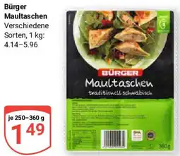 Globus Bürger Maultaschen Angebot