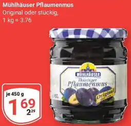 Globus Mühlhäuser Pflaumenmus Angebot
