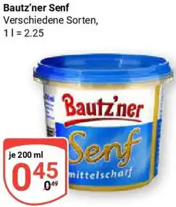 Globus Bautz'ner Senf Angebot
