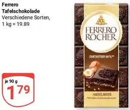 Globus Ferrero Tafelschokolade Angebot