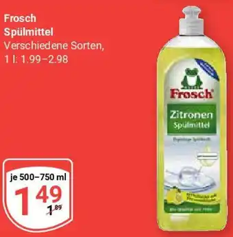 Globus Frosch Spülmittel Angebot