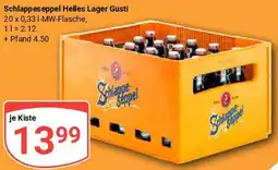 Globus Schlappeseppel Helles Lager Gusti Angebot