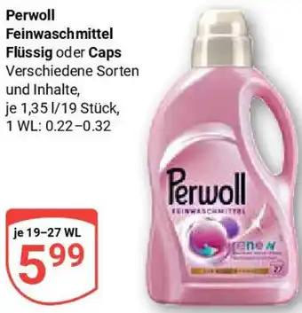 Globus Perwoll Feinwaschmittel Flüssig oder Caps Angebot