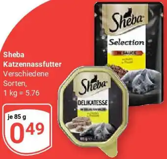 Globus Sheba Katzennassfutter Angebot