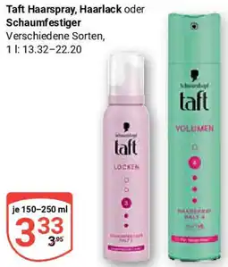 Globus Taft Haarspray, Haarlack oder Schaumfestiger Angebot