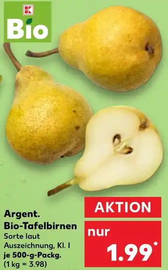 Kaufland Argent. Bio-Tafelbirnen Angebot