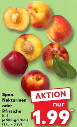 Kaufland Span. Nektarinen oder Pfirsiche Angebot