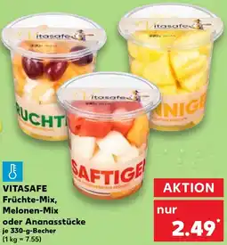 Kaufland VITASAFE Früchte-Mix, Melonen-Mix oder Ananasstücke Angebot