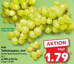Kaufland Ind. Tafeltrauben, hell Angebot