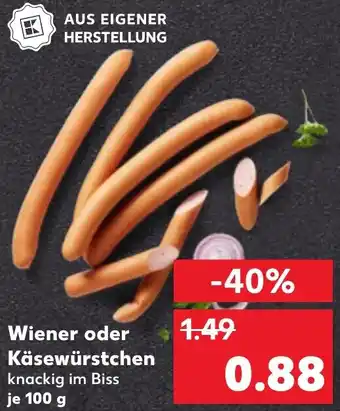 Kaufland Wiener oder Käsewürstchen Angebot