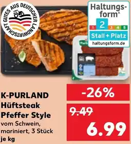 Kaufland K-PURLAND Hüftsteak Pfeffer Style Angebot