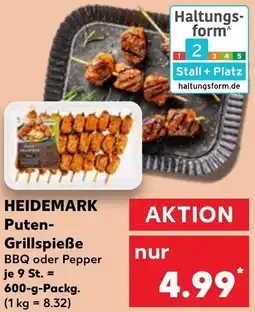 Kaufland HEIDEMARK Puten Grillspieße Angebot