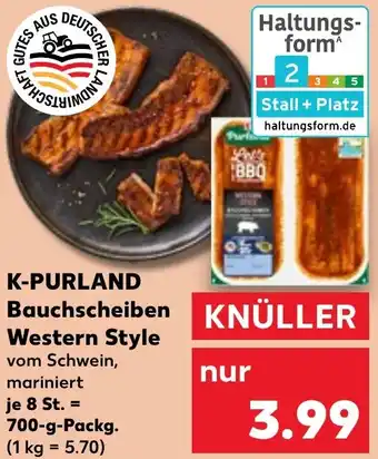 Kaufland K-PURLAND Bauchscheiben Western Style Angebot