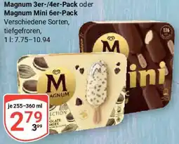 Globus Magnum 3er-/4er-Pack oder Magnum Mini 6er-Pack Angebot