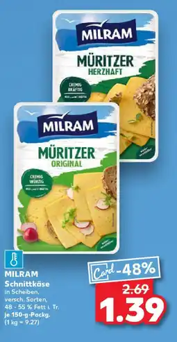 Kaufland MILRAM Schnittkäse Angebot
