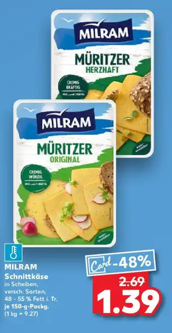 Kaufland MILRAM Schnittkäse Angebot