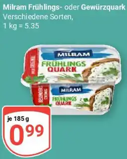 Globus Milram Frühlings- oder Gewürzquark Angebot
