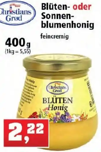 Thomas Philipps Christians Grod Blüten oder Sonnenblumenhonig 400g Angebot