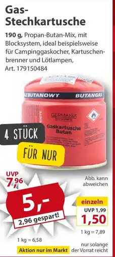 Sonderpreis Baumarkt Gas- Stechkartusche Angebot