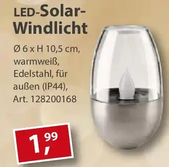 Sonderpreis Baumarkt LED-Solar- Windlicht Angebot