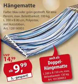 Sonderpreis Baumarkt Hängematte Angebot