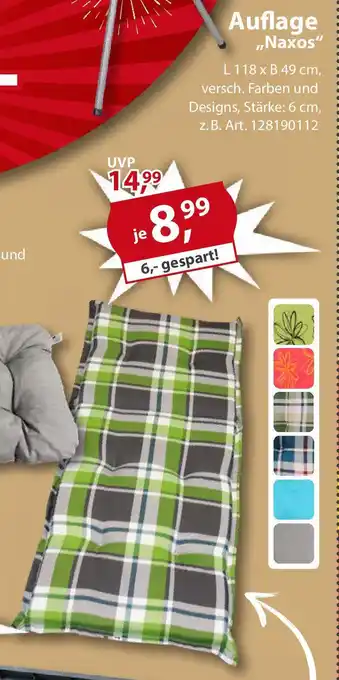 Sonderpreis Baumarkt Auflage ,,Naxos" Angebot
