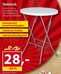 Sonderpreis Baumarkt Stehtisch Angebot