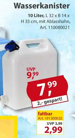 Sonderpreis Baumarkt Wasserkanister Angebot