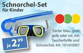 Sonderpreis Baumarkt Schnorchel-Set für Kinder Angebot