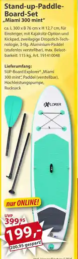 Sonderpreis Baumarkt Stand-up-Paddle- Board-Set ,,Miami 300 mint" Angebot