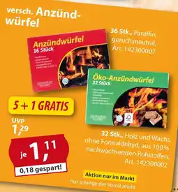 Sonderpreis Baumarkt versch. Anzündwürfel Angebot