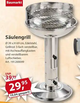 Sonderpreis Baumarkt Säulengrill Angebot