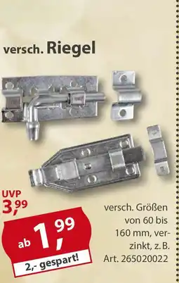 Sonderpreis Baumarkt versch. Riegel Angebot