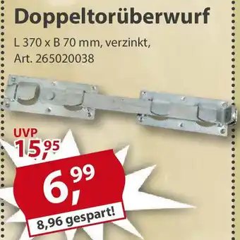 Sonderpreis Baumarkt Doppeltorüberwurf Angebot