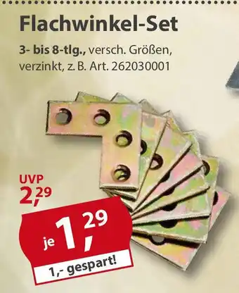 Sonderpreis Baumarkt Flachwinkel-Set Angebot