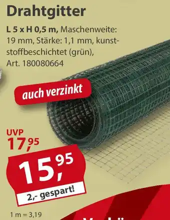 Sonderpreis Baumarkt Drahtgitter Angebot