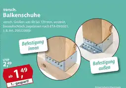 Sonderpreis Baumarkt versch. Balkenschuhe Angebot
