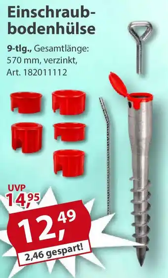 Sonderpreis Baumarkt Einschraub- bodenhülse Angebot