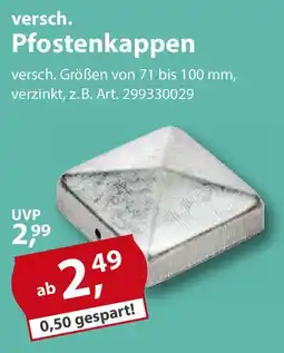 Sonderpreis Baumarkt versch. Pfostenkappen Angebot