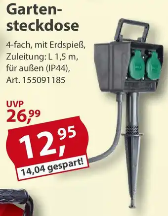 Sonderpreis Baumarkt Gartensteckdose Angebot