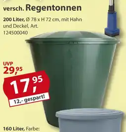 Sonderpreis Baumarkt versch. Regentonnen Angebot
