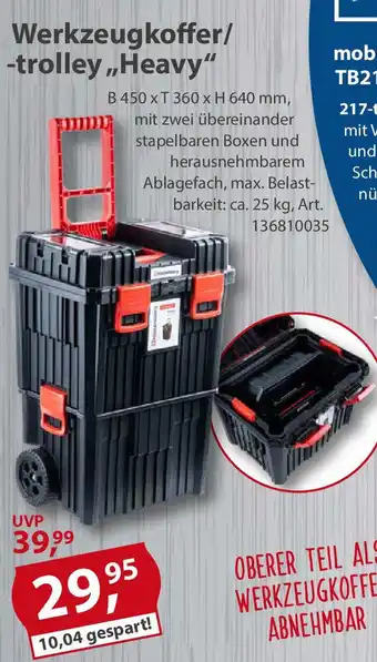 Sonderpreis Baumarkt Werkzeugkoffer/ -trolley,,Heavy" Angebot