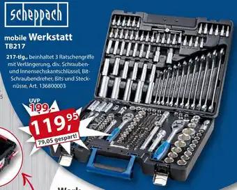 Sonderpreis Baumarkt scheppach mobile Werkstatt Angebot