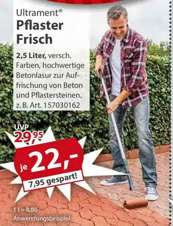 Sonderpreis Baumarkt Ultrament Pflaster Frisch Angebot
